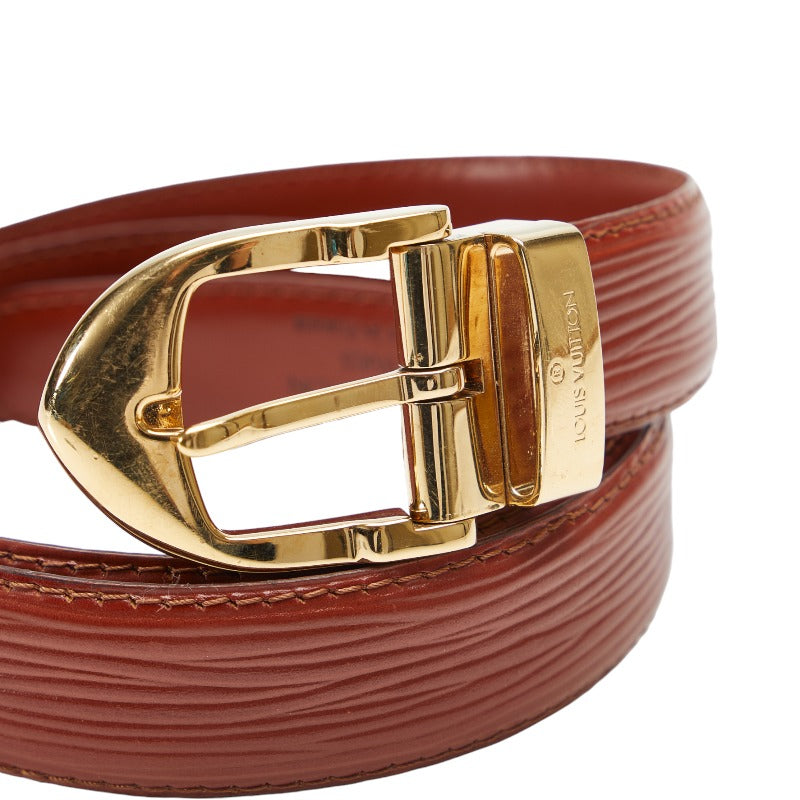 Louis Vuitton Epic Sanctuary Classic Belt R15003 Kenyan Brown Leather Louis Vuitton