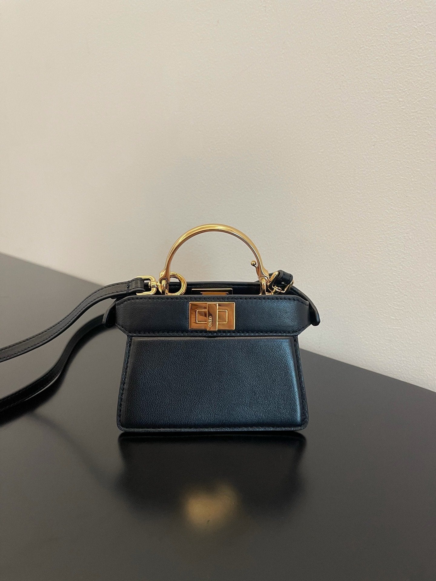 FI Top Quality ISeeU Petite Black Micro Bag For Woman 11cm/4.5in