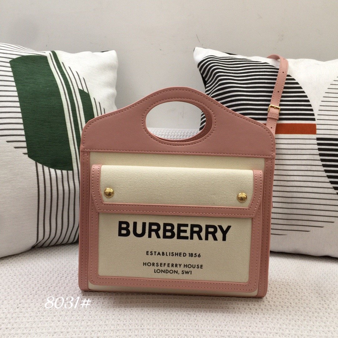 Top Quality Mini Two-tone Canvas And Pocket Bag PiNike For Women, Bags 10.4in/26.5cm
