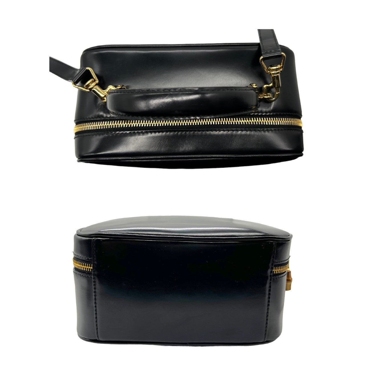 Gucci Black Leather Vanity Cosmetic Case