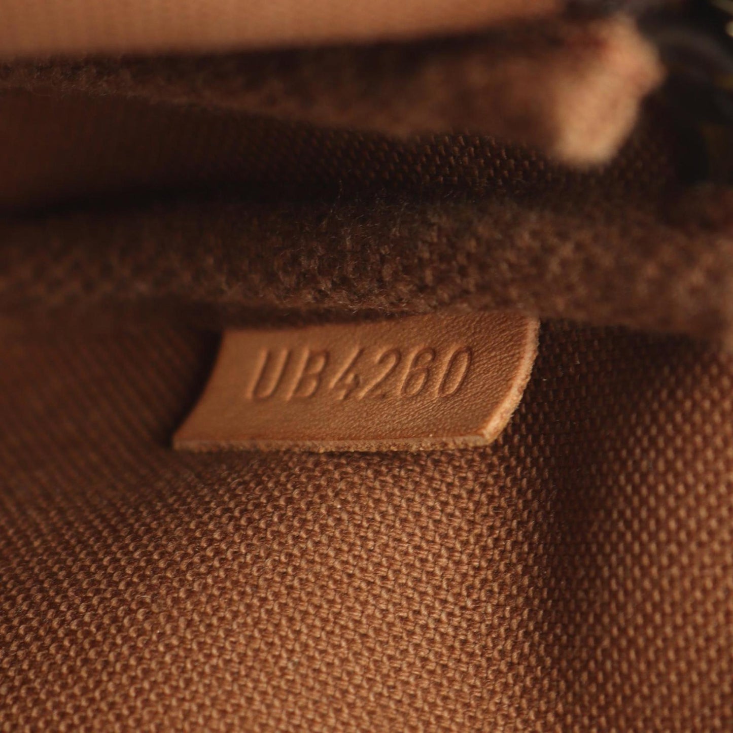 Louis Vuitton Coated Canvas Leather Handbag Pochette