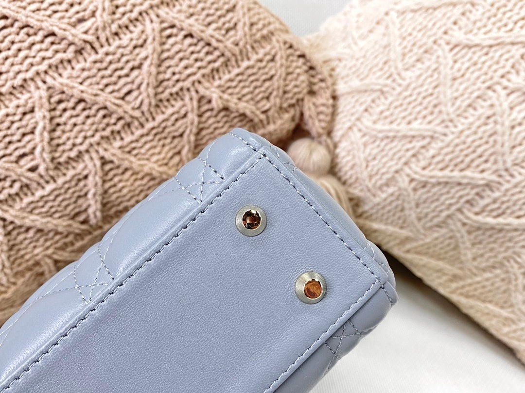 Top Quality Mini Lady Bag Blue For Women 6.5in/17cm CD M0505SLOI