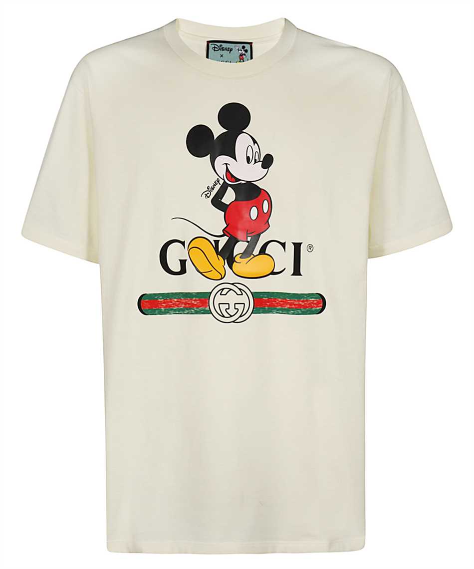 Gucci x Disney Oversized Mickey Mo Cotton White T-Shirt