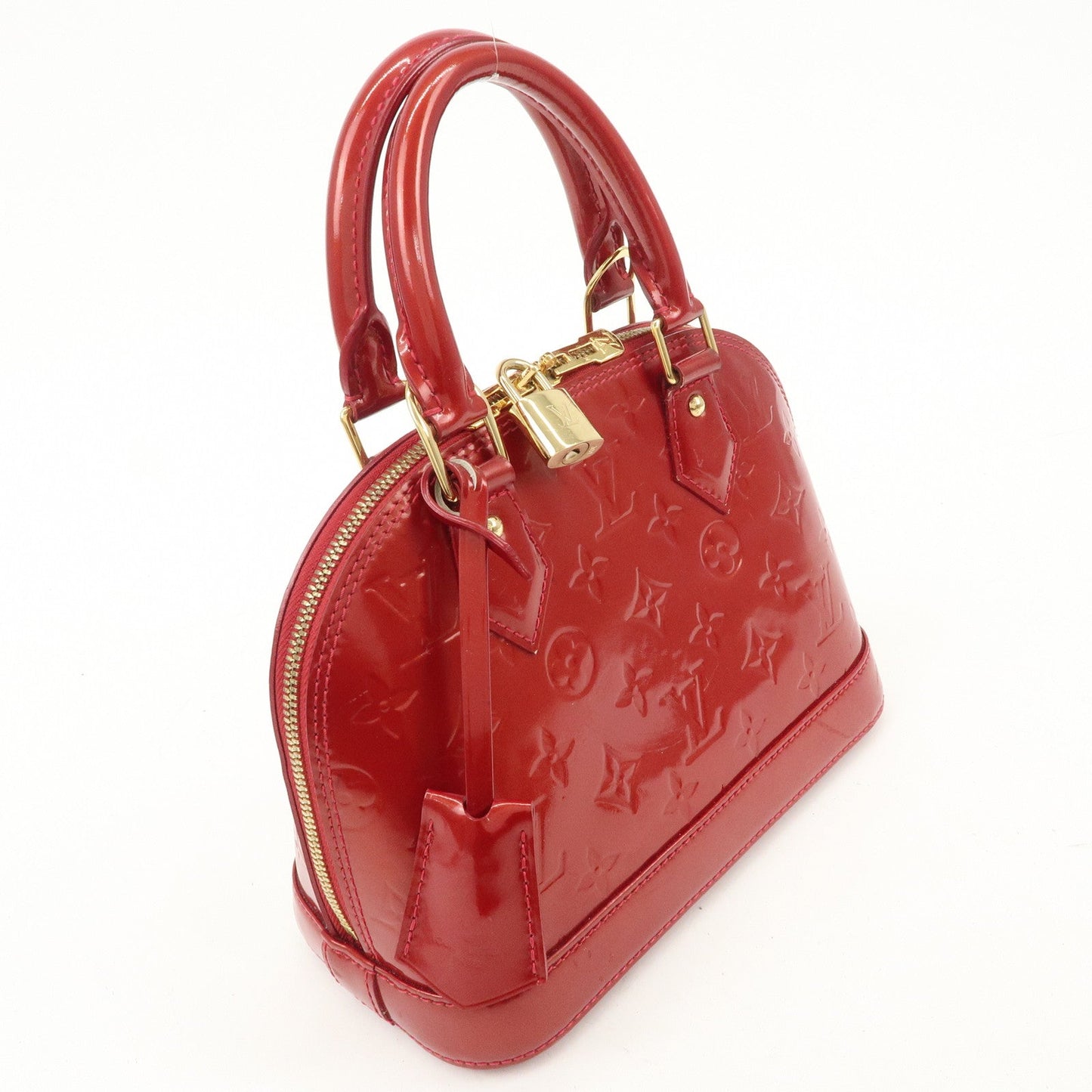 Louis Vuitton Monogram Vernis Alma BB 2Way Shoulder Bag Cerise M90174 d