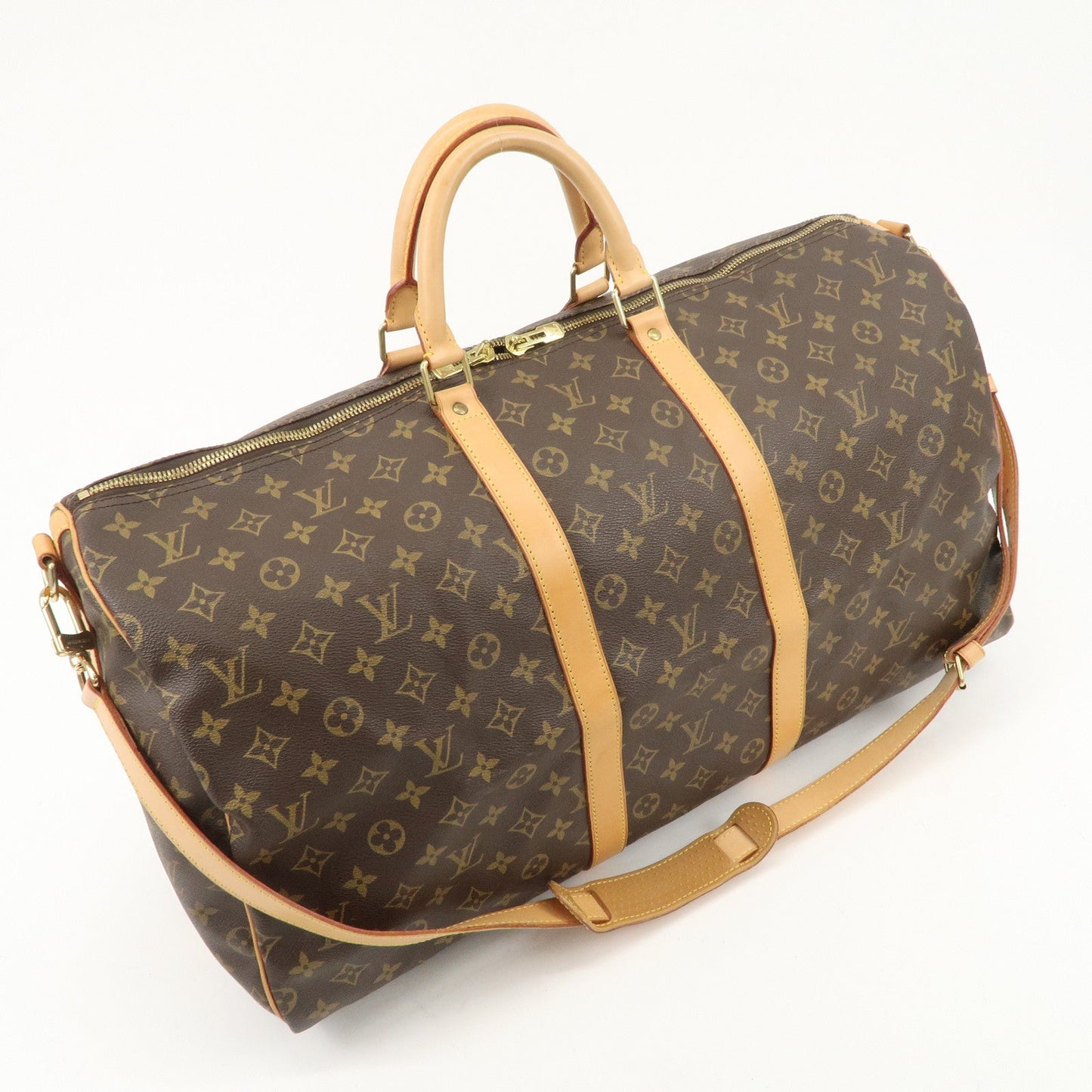 Louis Vuitton Monogram Keep All Bandouliere 55 Bag Brown M41414 d