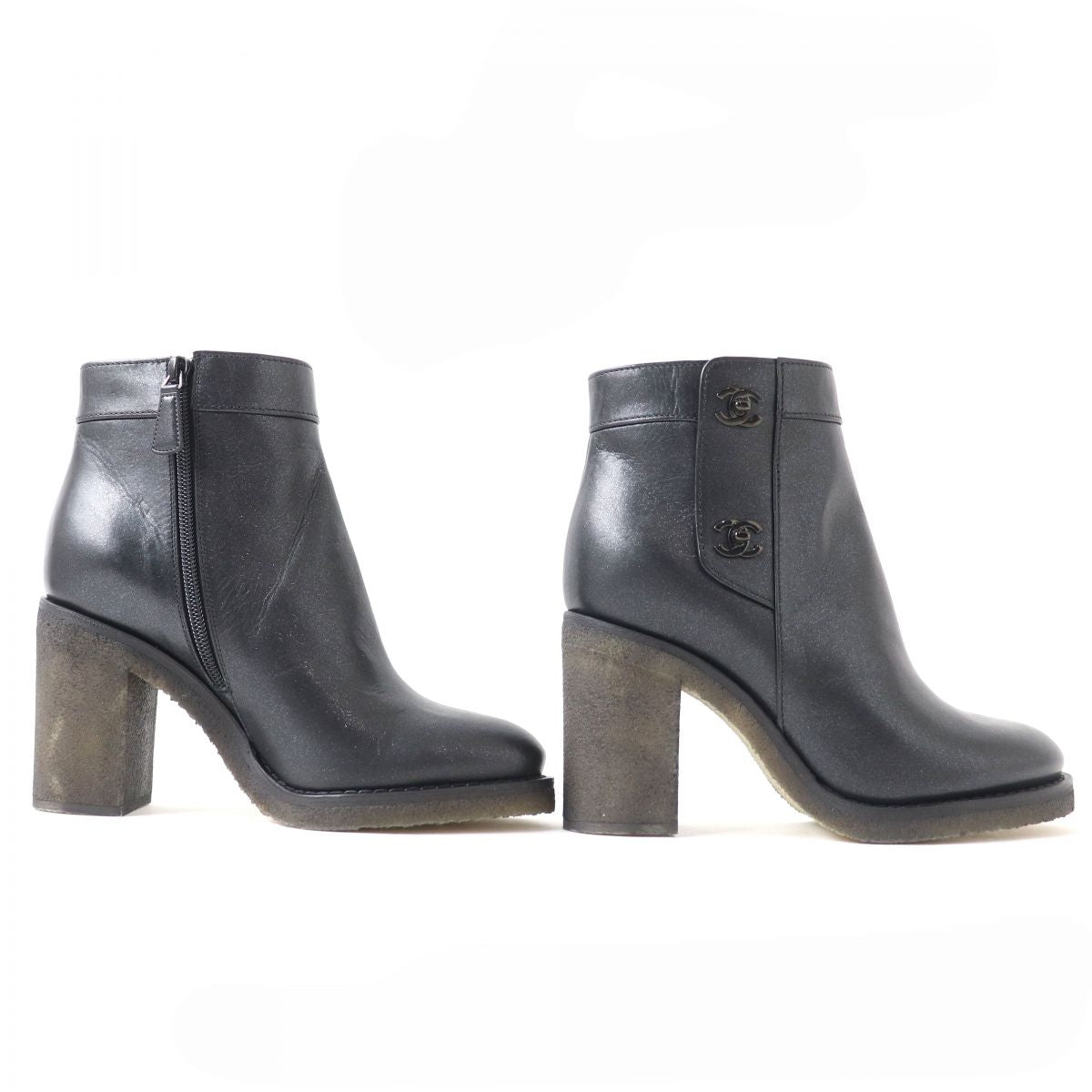 Chanel Leather Boots