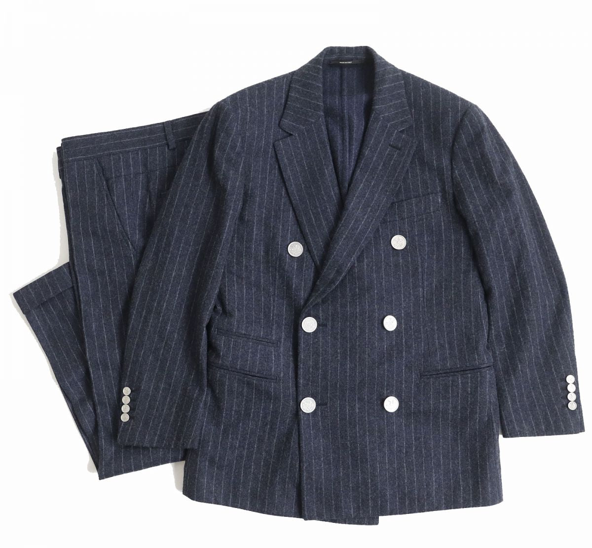 HERMES suit Outer: 100% wool, Lining: 100% cupra, Part: 100% cotton Navy mens d