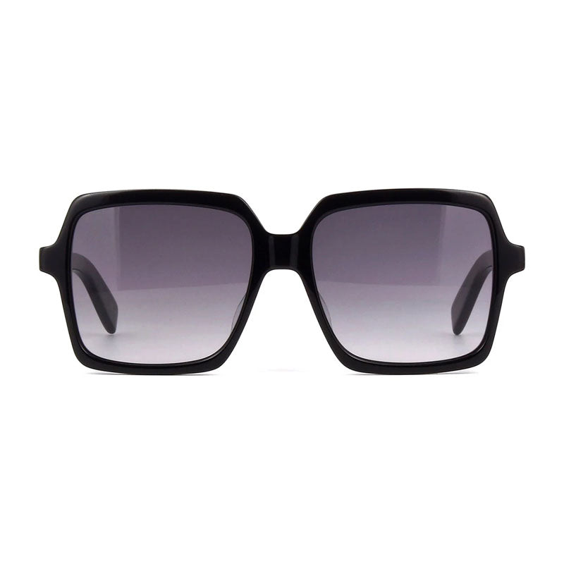 Saint Laurent Sunglasses Square Full Rim, Black Frame and Grey Gradient Lens SL174001