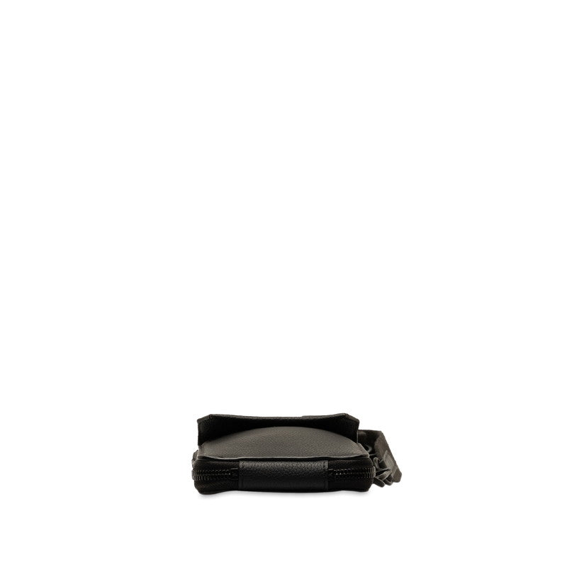 Louis Vuitton M57089 Noir Black Green Leather Louis Vuitton LV Logo Pouch Shoulder Bag