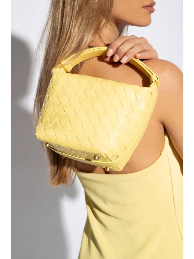Luxury Bottega Veneta Candy Wallace Intrecciato Tote Bag Yellow