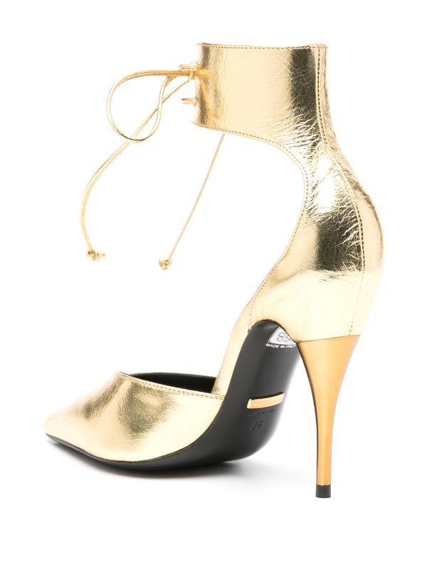 Gucci Priscilla mm Metallic Pumps | Gold