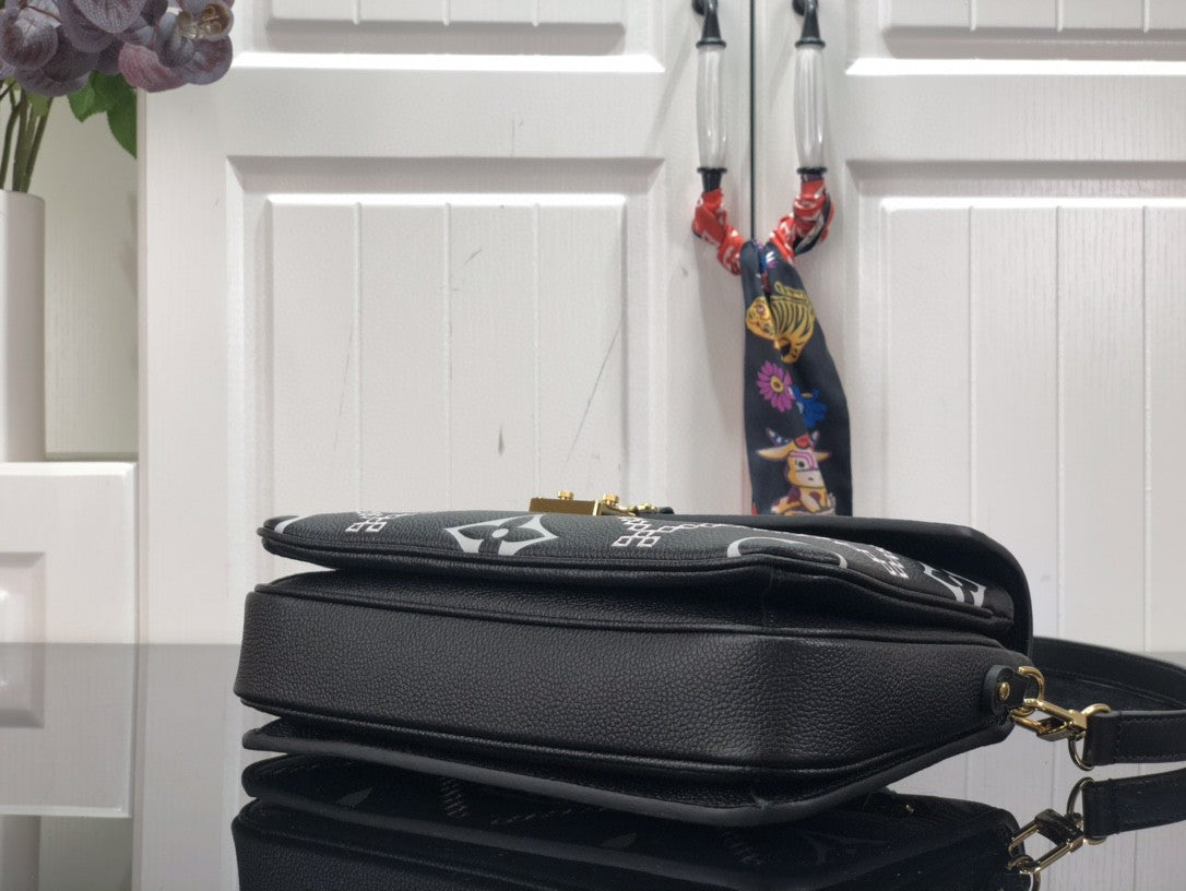 Top Quality Pochette Metis Monogram Empreinte Black For Spring, Shoulder And Crossbody Bags 9.8in/25cm Top Quality M46028