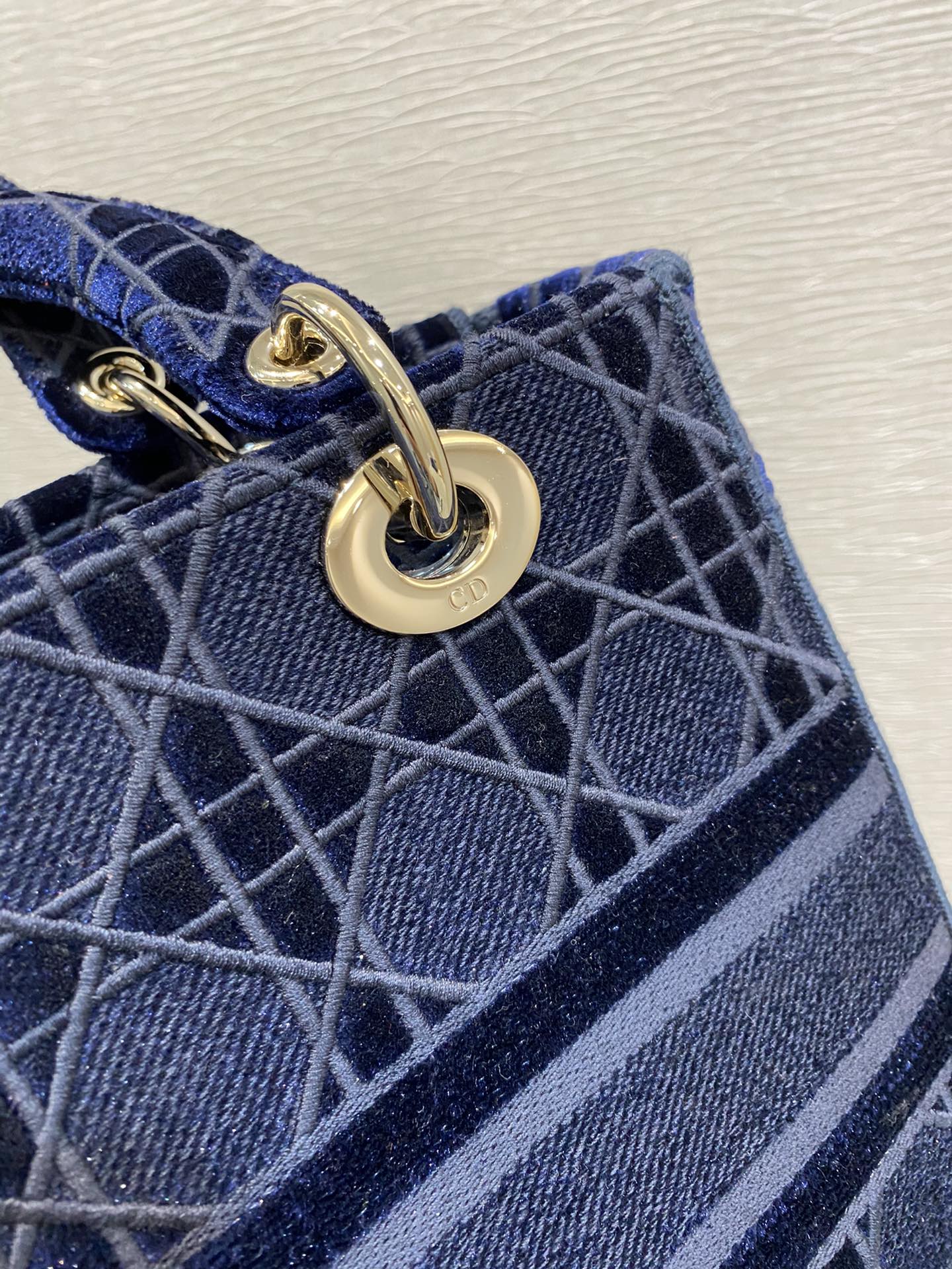 Top Quality Small Lady D-Lite Blue Bag For Women 9.5in/24cm CD