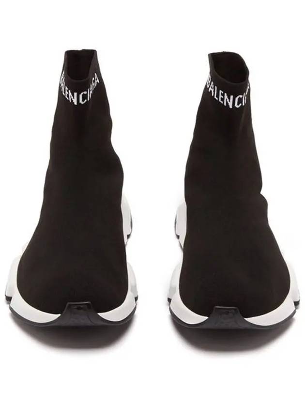 Luxury Balenciaga Trending 2025 Speed Logo High Top Sneakers Black