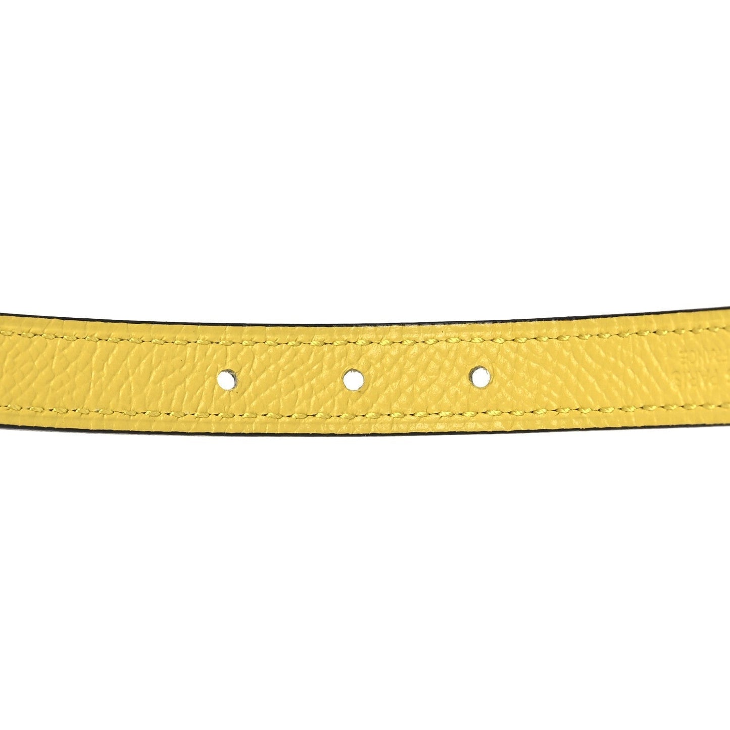 Hermes Swift Epsom 13mm Collier De Chien CDC Belt 75 30 Bleu Glacier Jaune De Naples