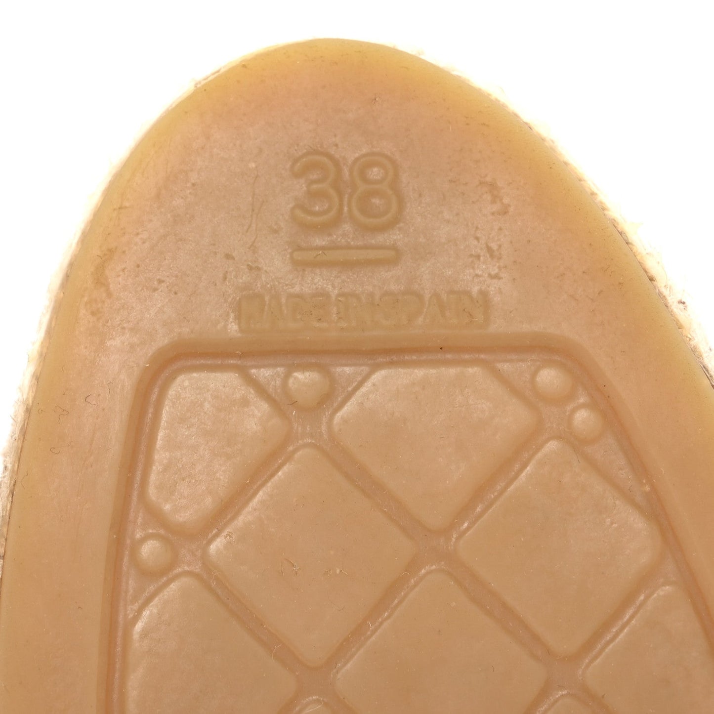 Chanel Lambskin CC Espadrilles 38 Black