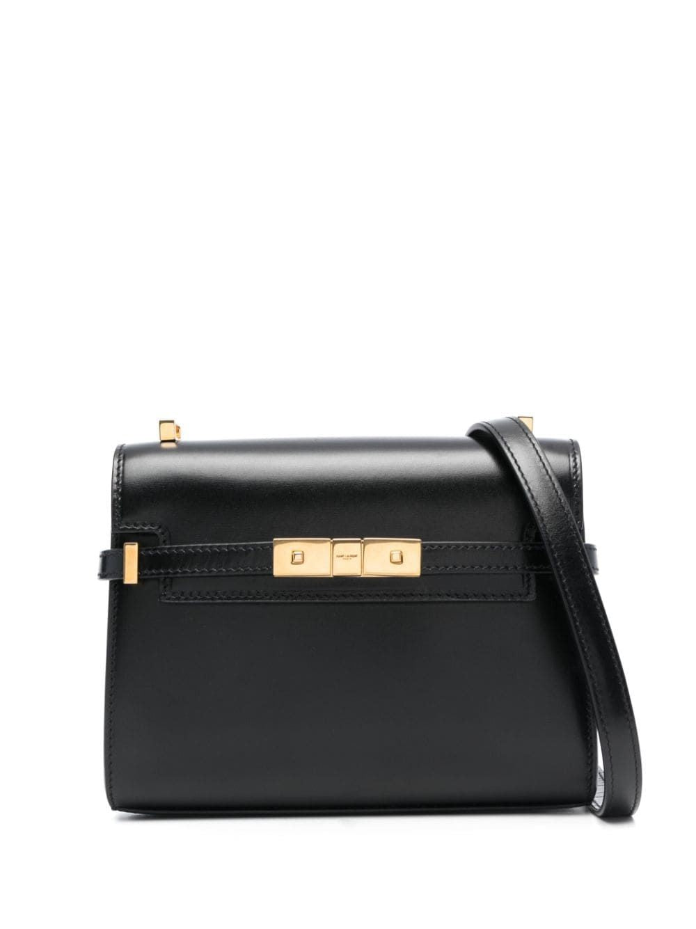 Luxury Saint Laurent Trending 2025 Women's Manhattan Mini Crossbody Bag in Black | Size UNICA | 7277660SX0W