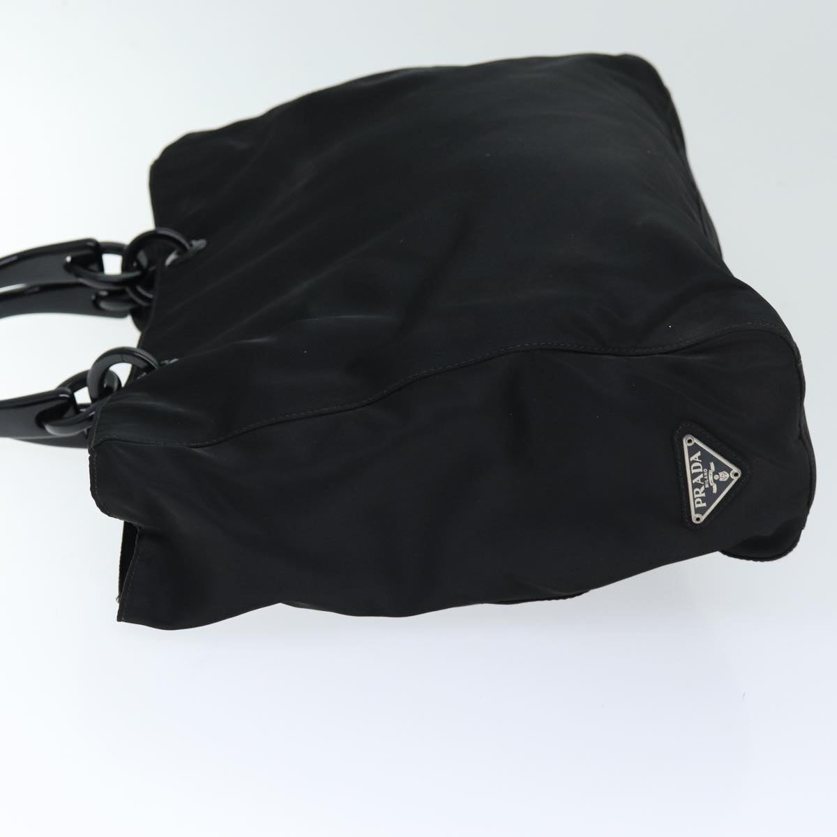 PRADA Hand Bag Nylon Black Auth ep4308