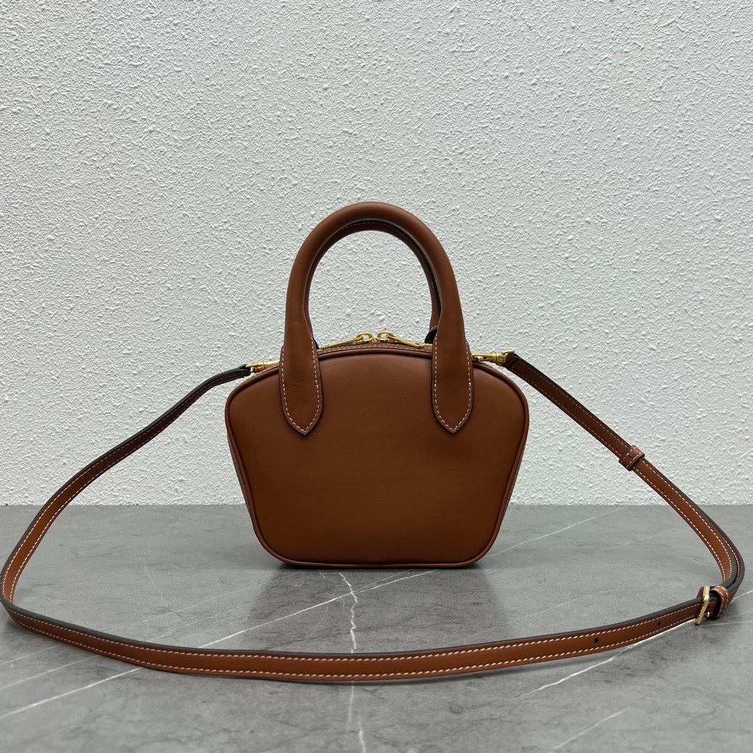 Top Quality Mini Bowling Bag Tan For Women 8in/20cmÂ