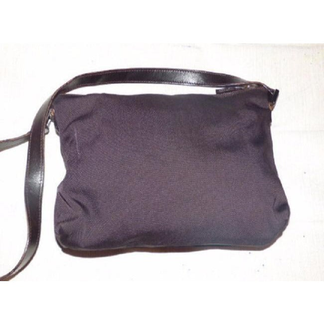 Gucci Shades Of Brown Nylon And Leather Shoulder Bag
