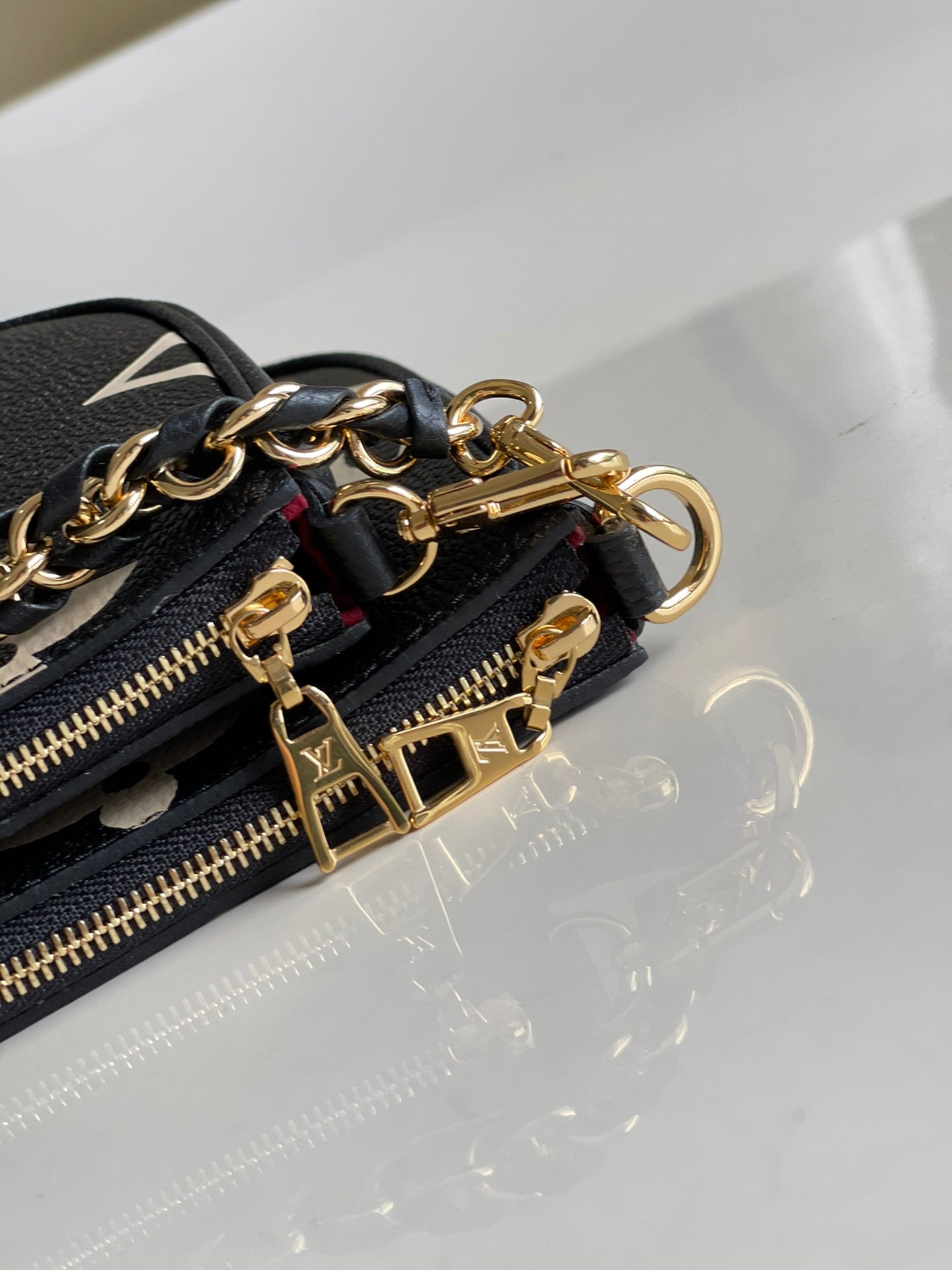 Top Quality Multi Pochette Accessoires Monogram Empreinte Black/Cream For Women, Womens Handbags, Shoulder And Crossbody Bags 9.8in/25cm Top Quality M45777