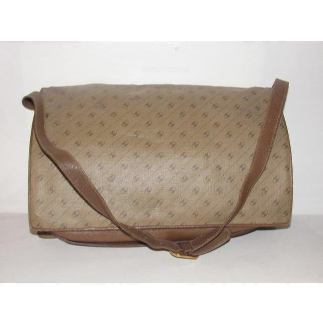Gucci Coated Canvas Leather In Browns With Red Green Accent