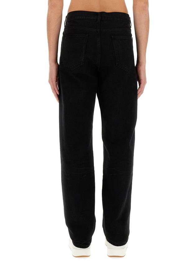 Luxury Saint Laurent Trending 2025 Denim Cotton Straight Jeans Black