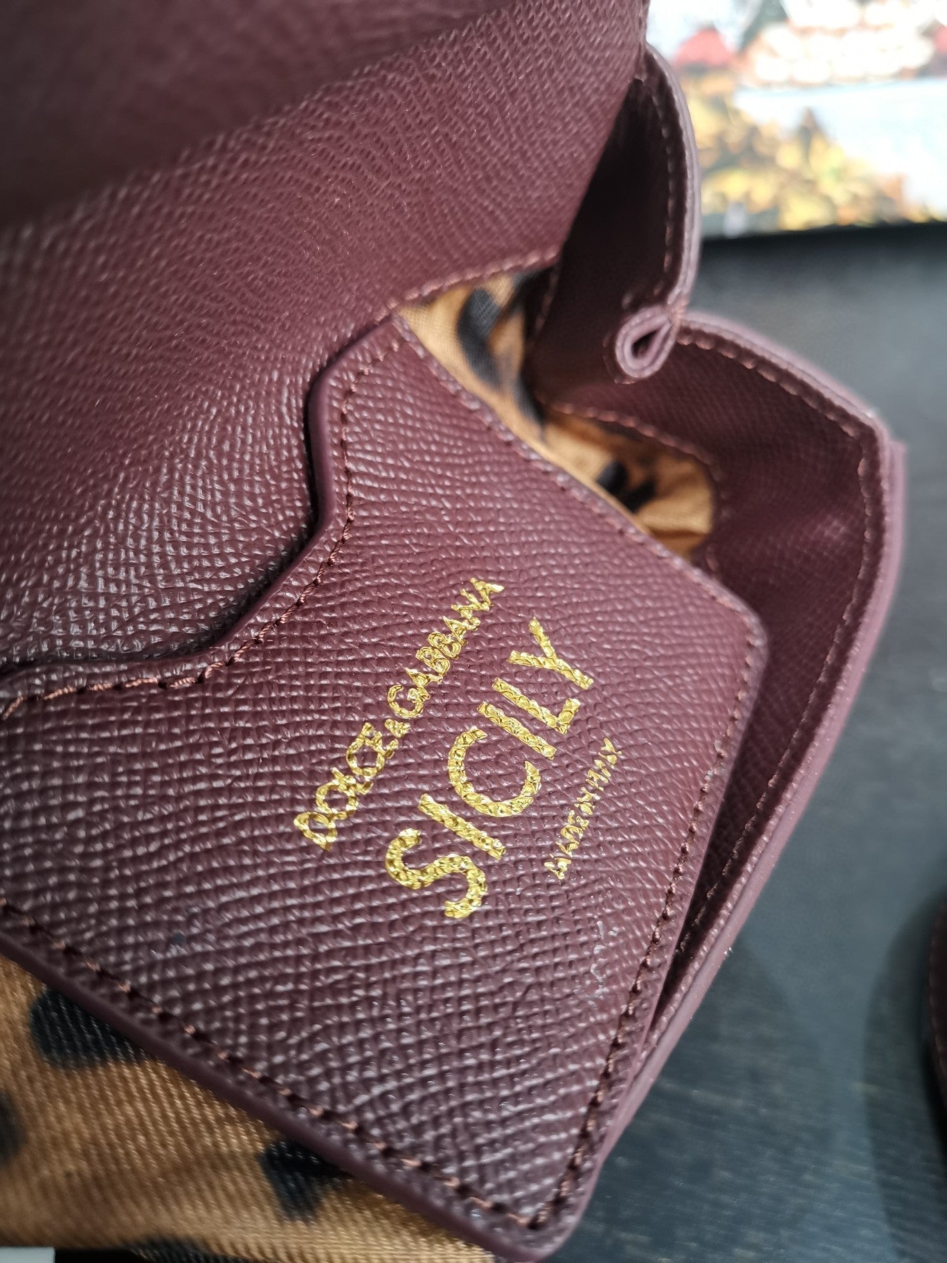 Top Quality Small Sicily Bag In Dauphine Burgundy For Women 7.5in/19cm Top Quality