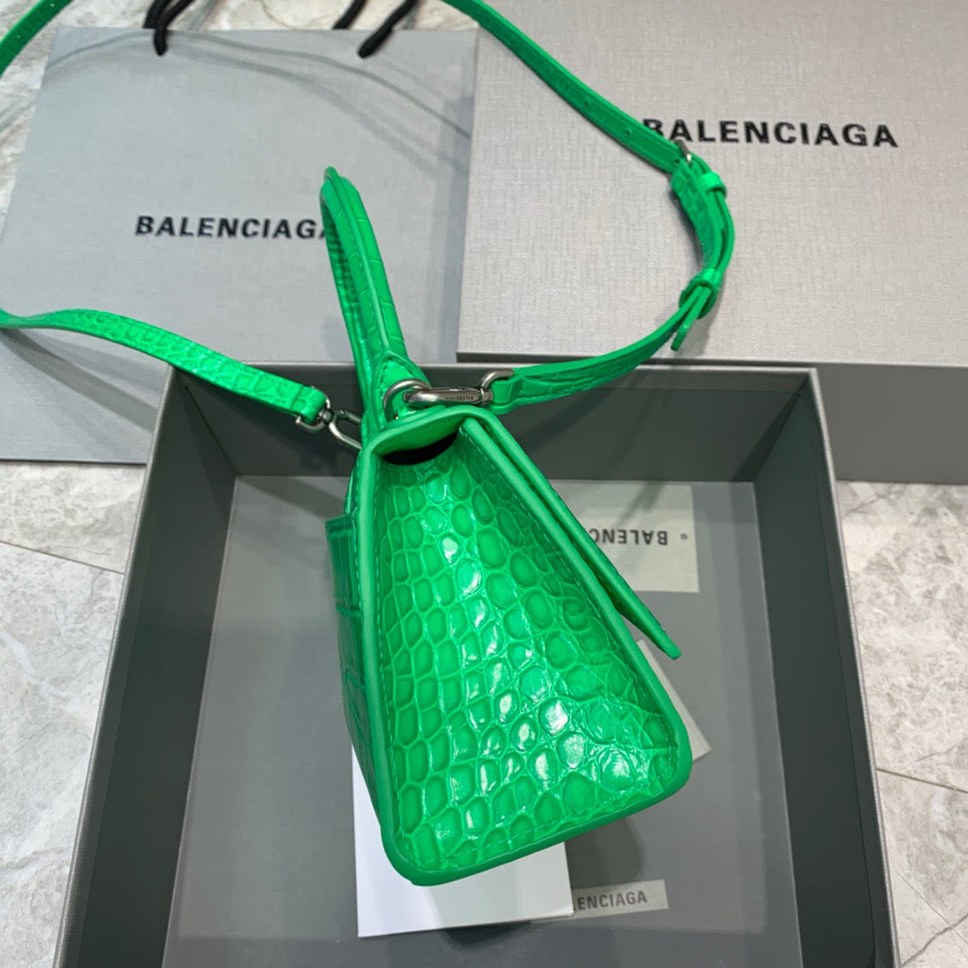 Top Quality Hourglass XS Handbag In Bright Green, For Women, Bags 7.4in/19cm