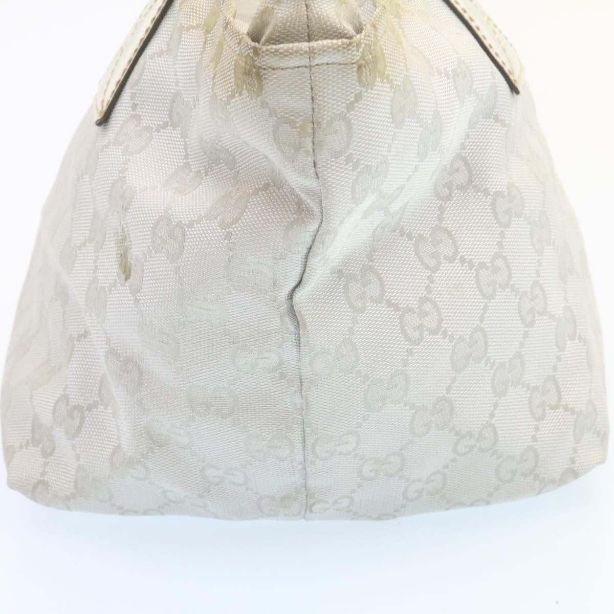 GUCCI Sherry Line GG Canvas Tote Bag Silver Blue am1955g