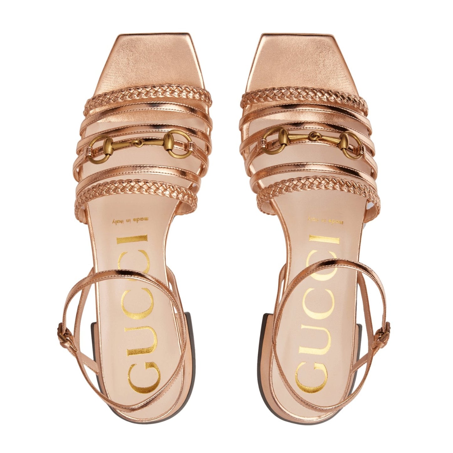 GUCCI Women's Leather Sandal With Horsebit