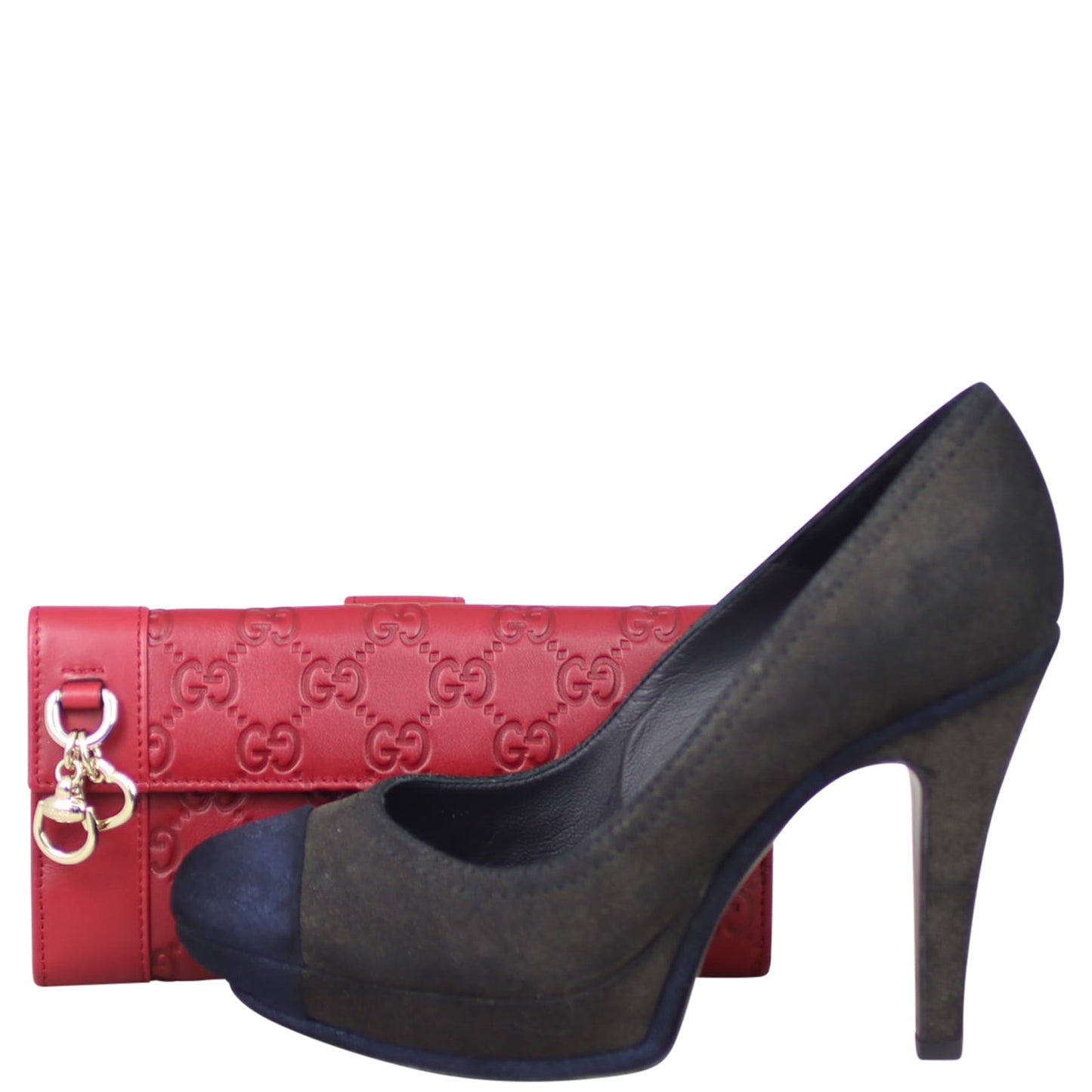 Gucci Heart-Bit Guccissima Continental Wallet