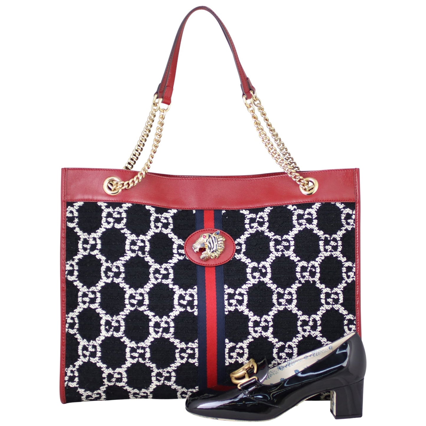 Gucci Tweed Rajah Large Tote