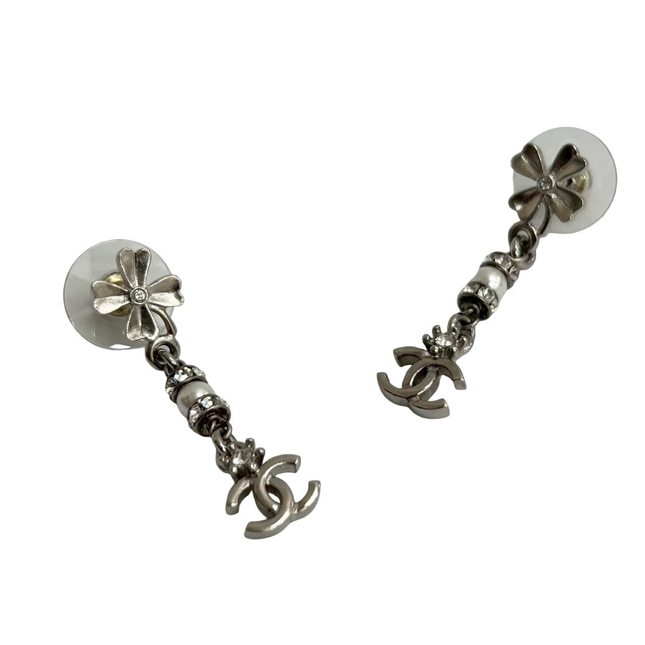 Chanel Coco Mark Clover Earrings