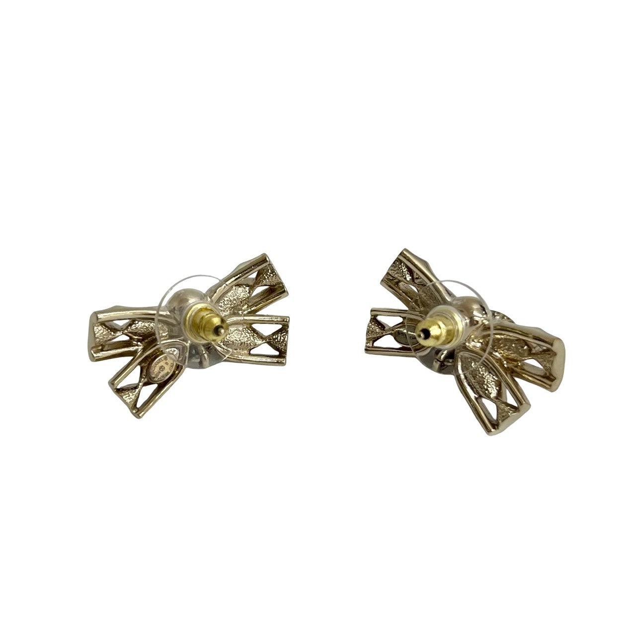 Chanel Coco Mark Ribbon Earrings