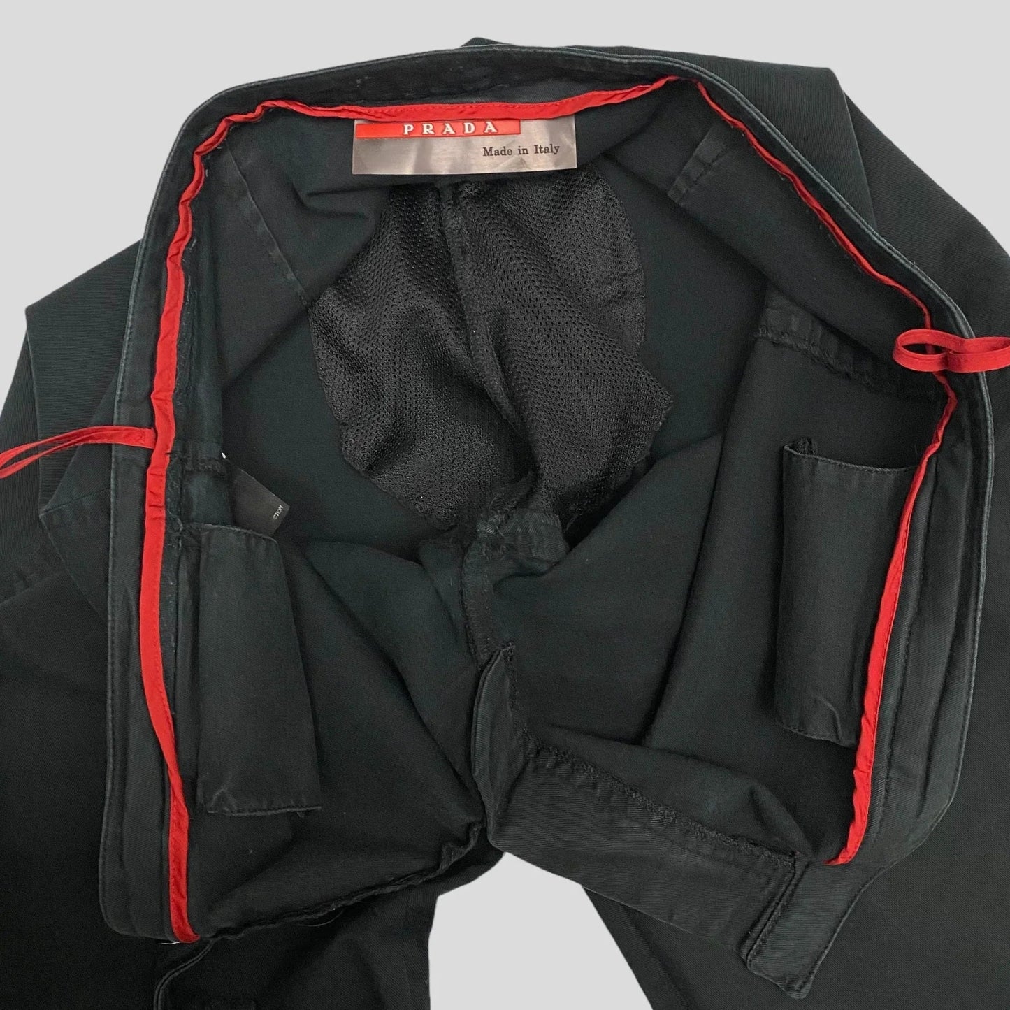 Prada Sport Womens Red Tab Flares - 32