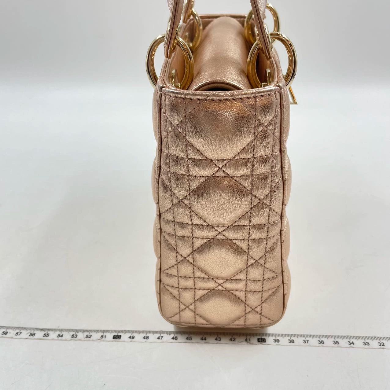 Lady Dior ABCdior Small Pink Irediscent and Metallic Cannage Lambskin Handbag