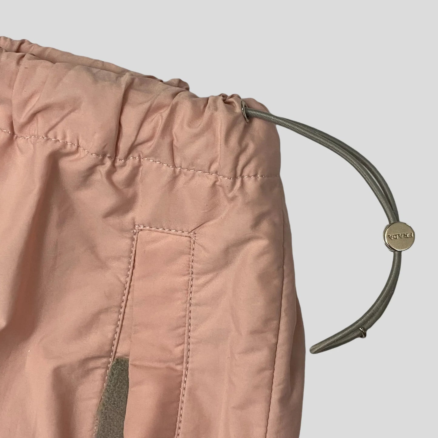 Prada Sport SS1999 Baby Pink Nylon Parachute Bottoms - W24-W30