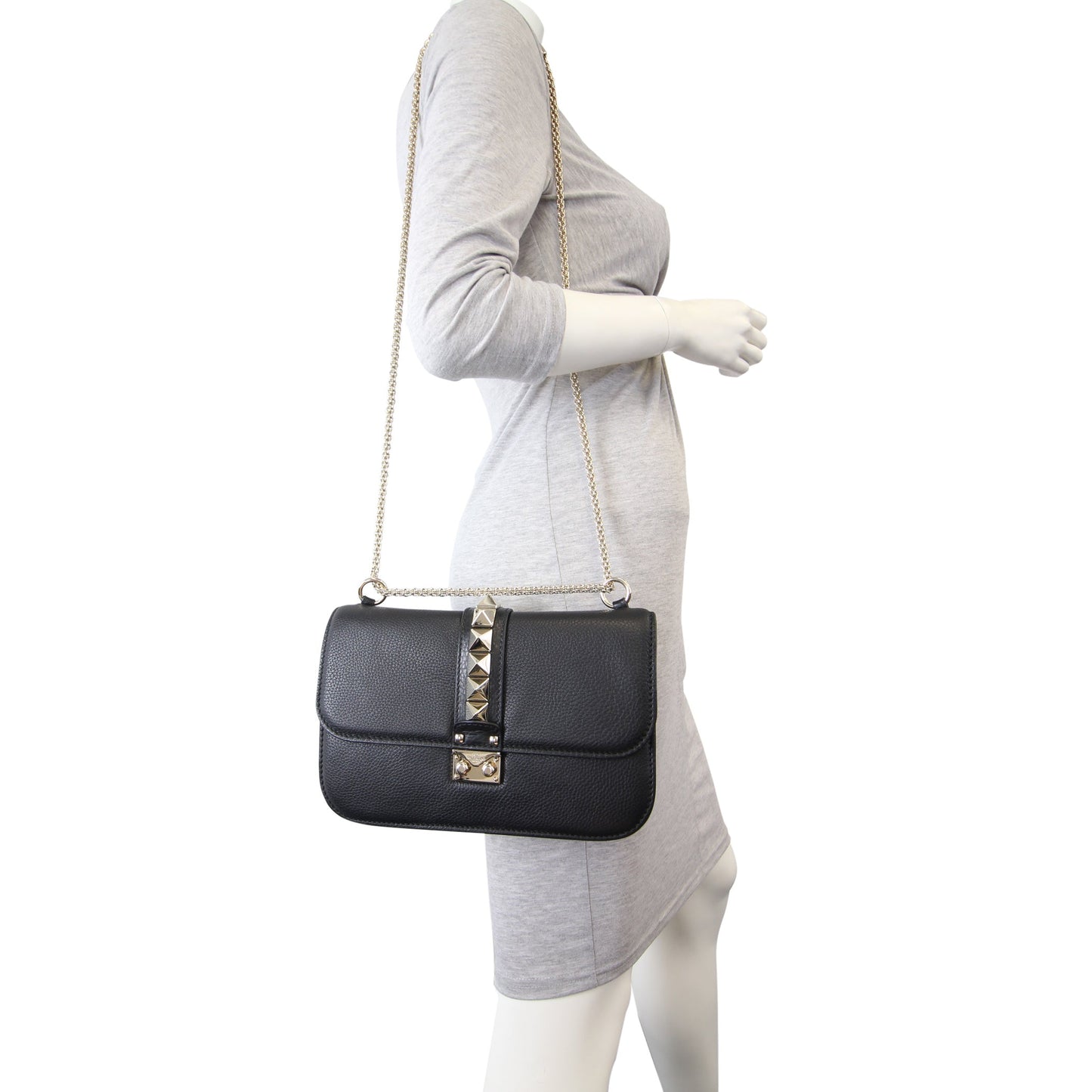 Valentino Medium Lock Shoulder Bag