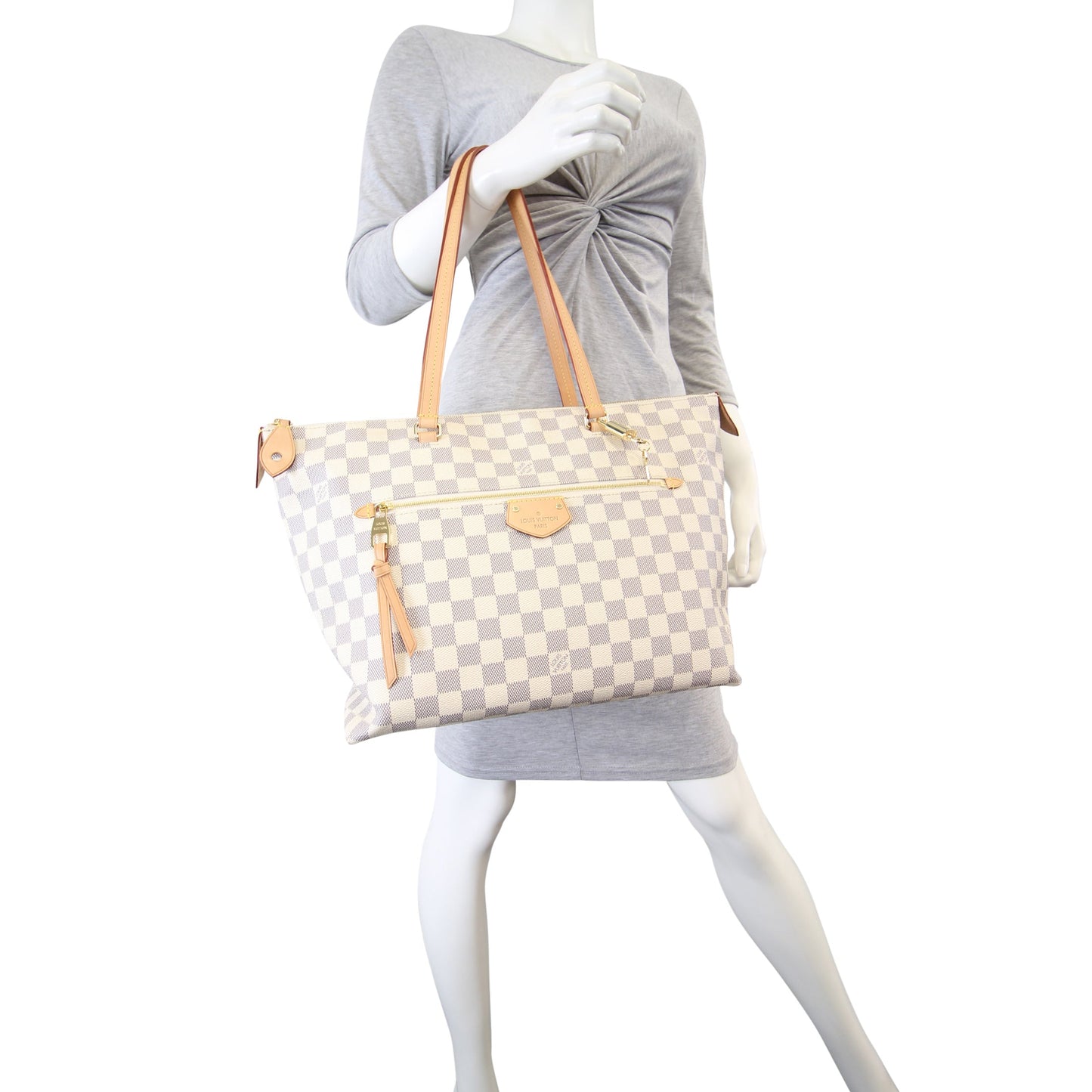 Louis Vuitton Iena MM Damier Azur Rose Ballerine