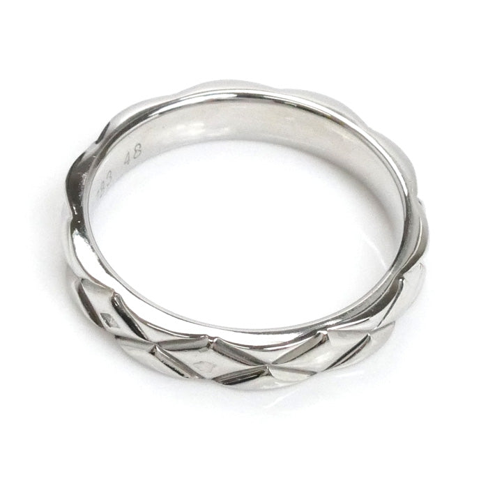 Chanel Matelasse Pt950 Platinum Ring