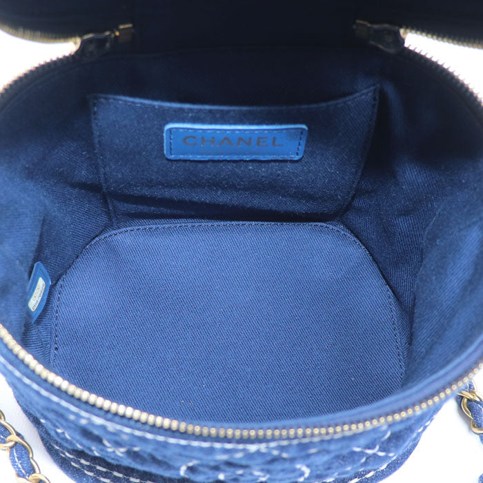 Chanel Vanity Case Denim Shoulder Bag