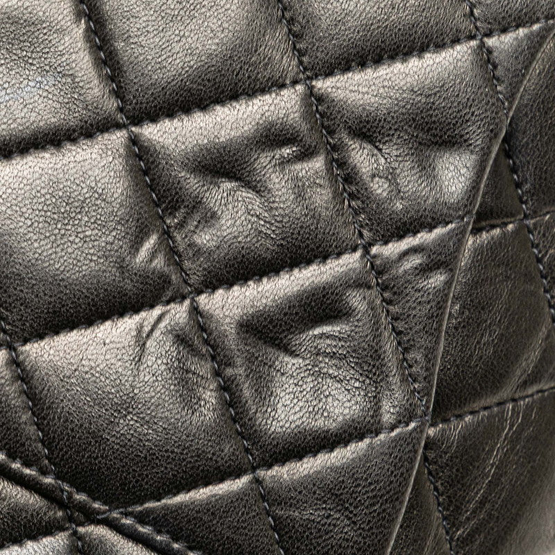 Chanel Matelasse Coco Mark W Flap Lambskin Shoulder Bag