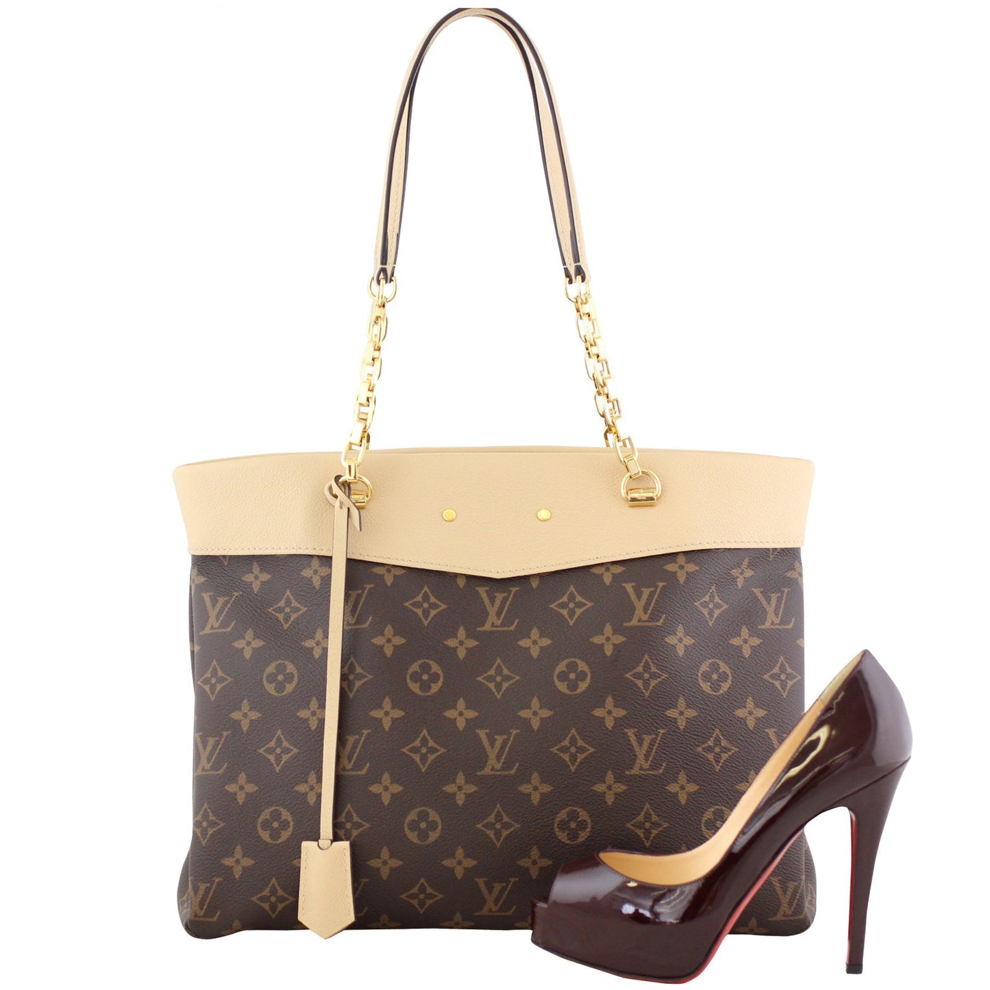 Louis Vuitton Pallas Shopper Tote Monogram Dune