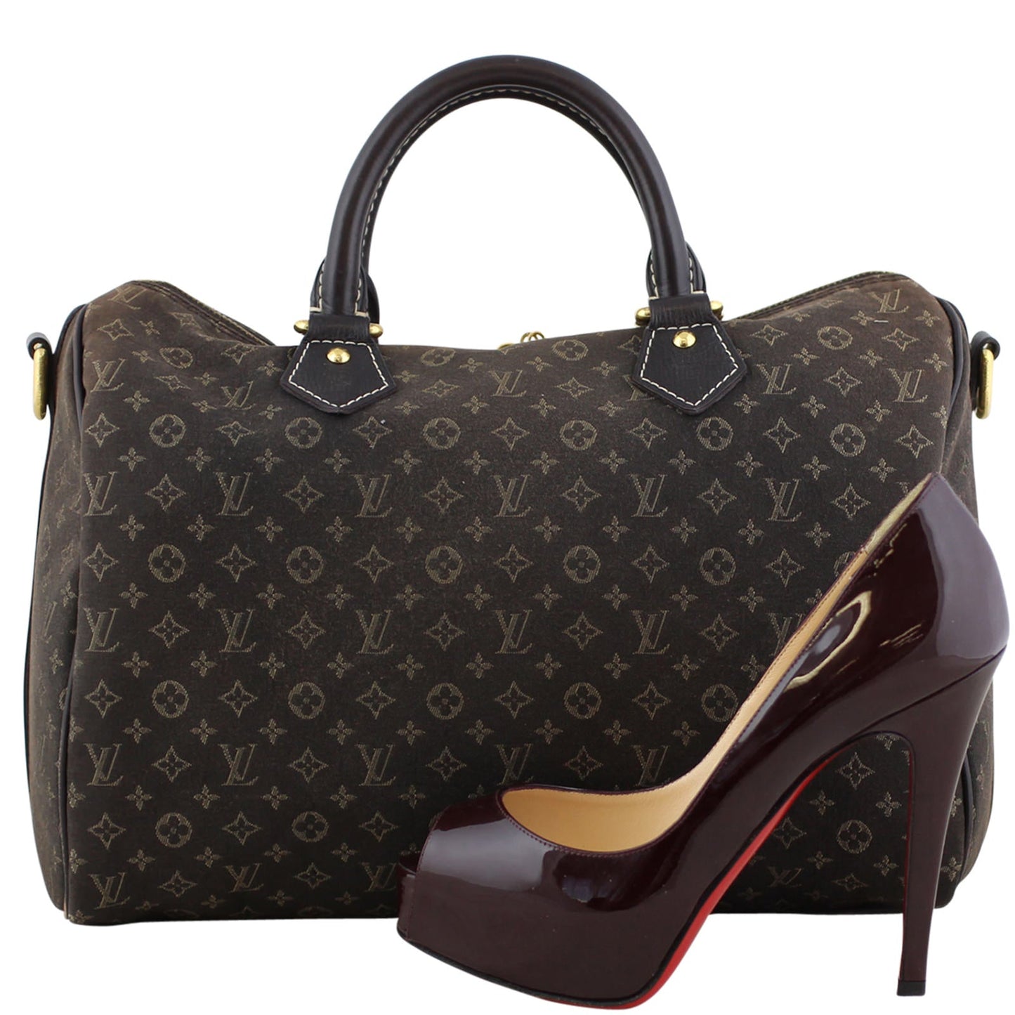Louis Vuitton Speedy 30 Bandouliere Encre Monogram Idylle