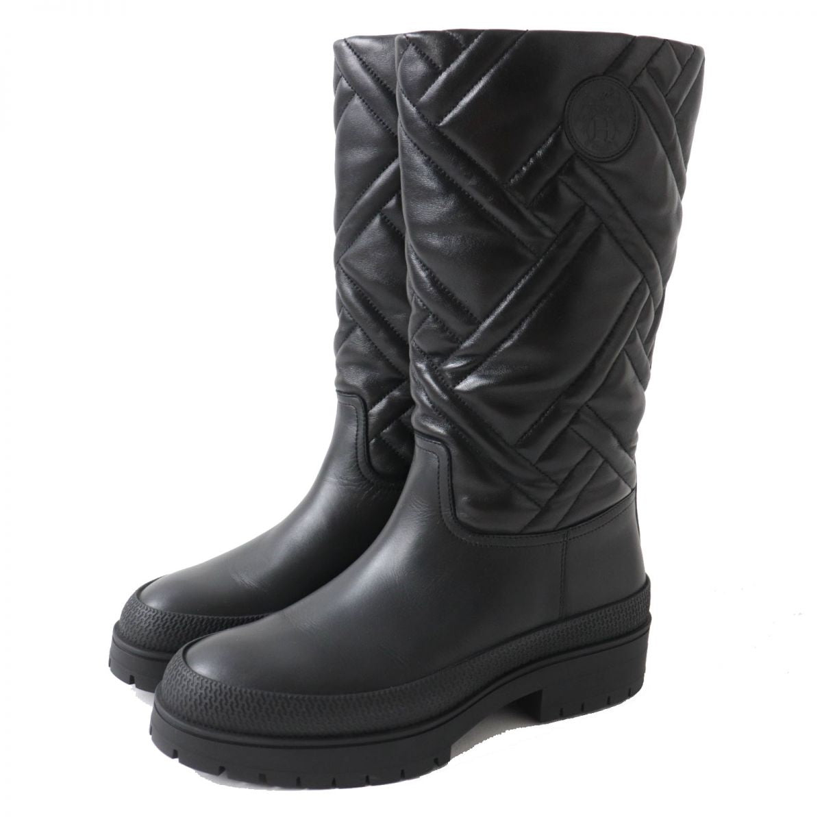 HERMES boots Main: Leather black Women 36 d