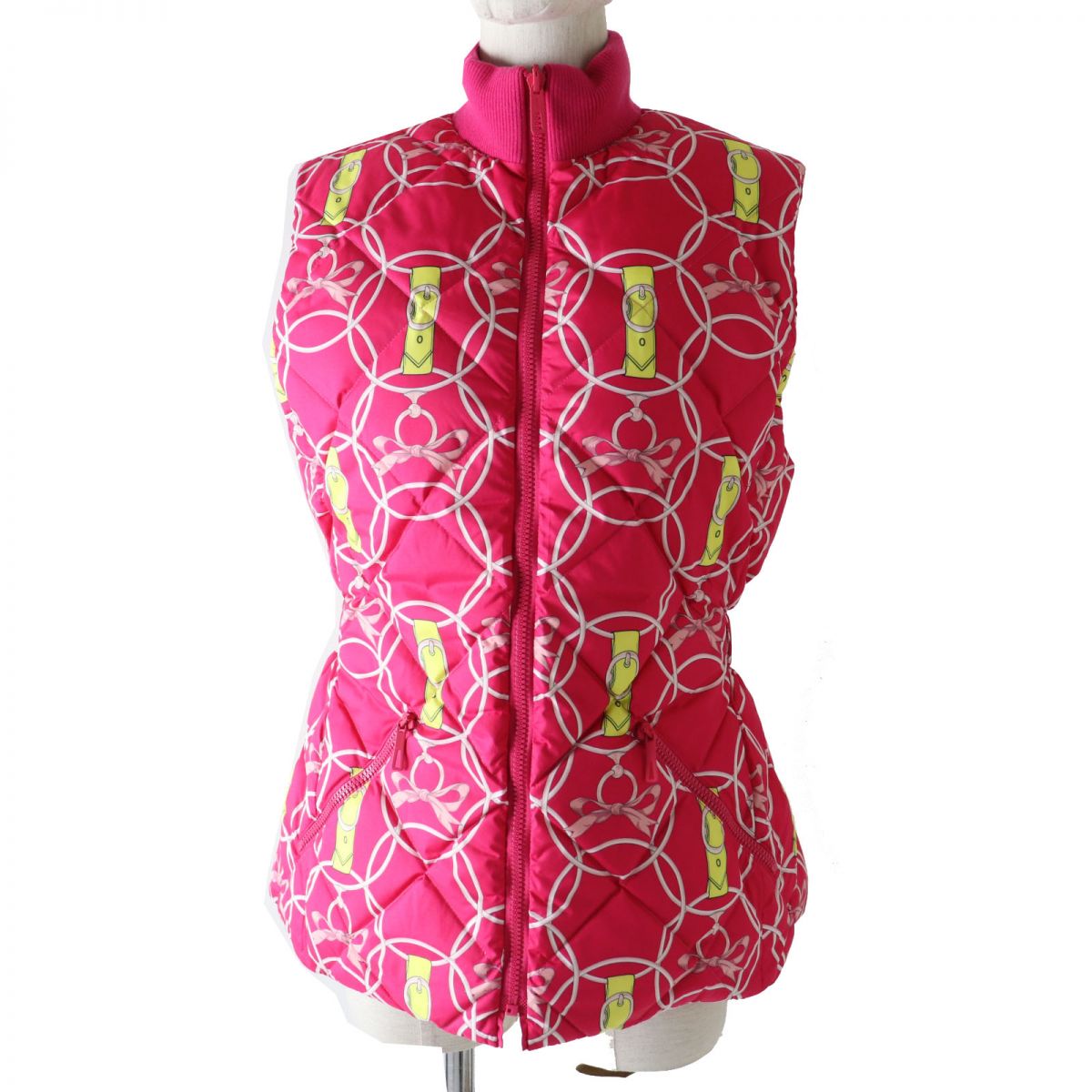 HERMES Best Main: 100% polyester, part: 82% virgin wool, part: 14% polyamide (nylon), part: 4% elastane (polyurethane), part: 57% rayon, 43% polyester Fusha pink<br>La Promenade du Matin/Morning Walk Women 36 d