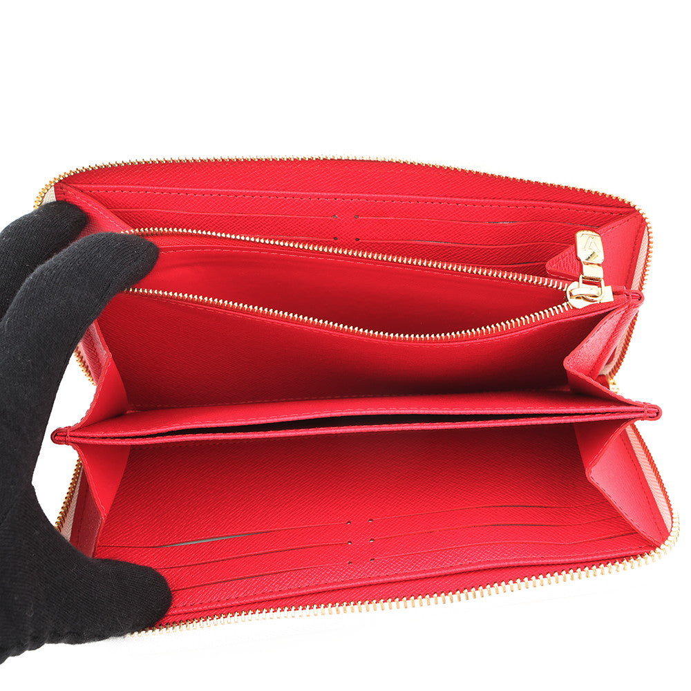 LOUIS VUITTON Zippy Wallet LV × TM WhiteM14240 Monogram Cherry