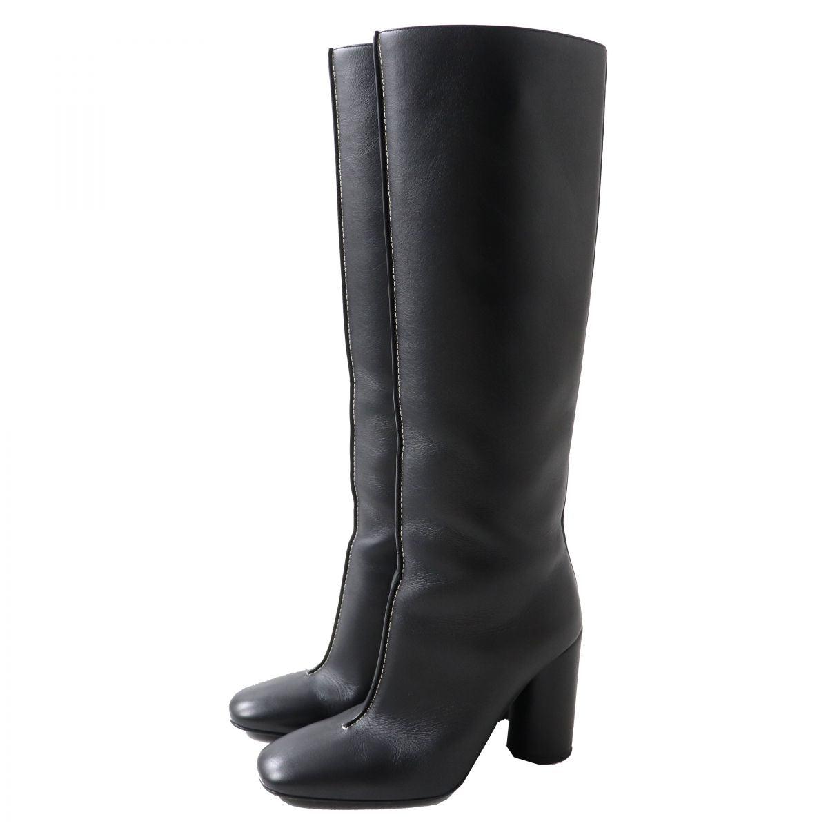 HERMES boots Main: Leather black Women 35.5 d