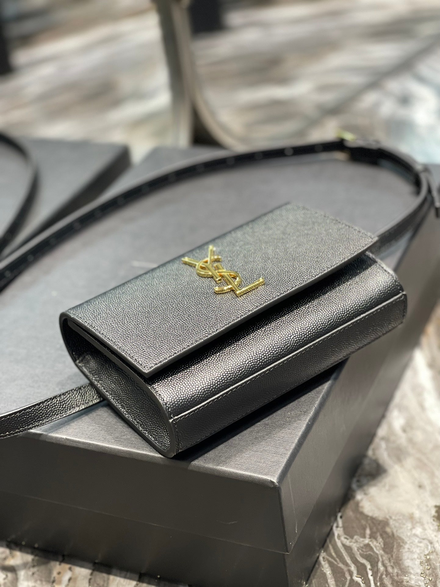 YSSL Kate Belt Bag Black For Women, Women’s Bags 7in/18cm YSL 534395BOW0J1000